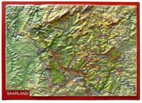 Produktbild: Reliefpostkarte Saarland