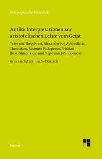 Produktbild: Antike Interpretationen zur aristotelischen Lehre vom Geist