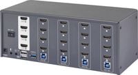 Produktbild: SpeaKa Professional 4 Port HDMI Multi Display KVM Switch 4x4 Port KVM-Konsole HDMI 3840 x 2160 Pixel