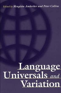 Produktbild: Language Universals and Variation
