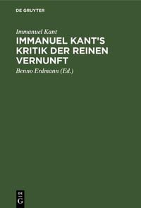 Produktbild: Immanuel Kant's Kritik der reinen Vernunft