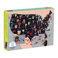 Produktbild: Cocktail Map Of The USA 1000 Piece Puzzle