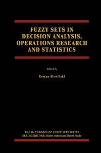 Produktbild: Fuzzy Sets in Decision Analysis, Operations Research and Statistics