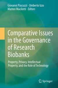 Produktbild: Comparative Issues in the Governance of Research Biobanks