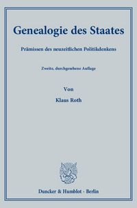 Produktbild: Genealogie des Staates.