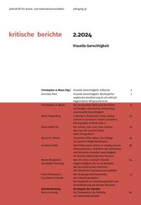 Produktbild: Kritische Berichte : Zeitschrift f&uuml;r Kunst- und Kulturwissenschaften / Jahrgang 52, Heft 2.2024