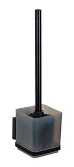 Produktbild: Vacuum-Loc&reg; WC-Garnitur Mod. Quadro Schwarz, Befestigen ohne Bohren