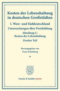 Produktbild: Kosten der Lebenshaltung in deutschen Gro&szlig;st&auml;dten.