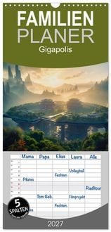 Produktbild: Familienplaner 2027 - Gigapolis mit 5 Spalten (Wandkalender, 21 x 45 cm) CALVENDO