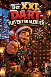 Produktbild: Der XXL Dart-Adventskalender - 24 treffsichere &Uuml;berraschungen mit R&auml;tseln, Ausmalbildern, lustigen Spr&uuml;chen mit Bildern, kuriosen und unn&uuml;tzen Fakten