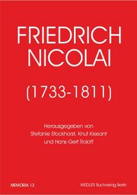 Produktbild: Friedrich Nicolai (1733-1811)