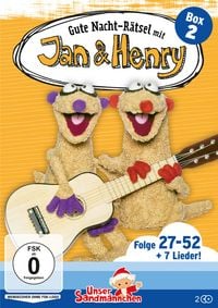 Produktbild: Gute Nacht-R&auml;tsel mit Jan & Henry - Folge 27-52 (Abendgr&uuml;&szlig;e aus "Unser Sandm&auml;nnchen") [2 DVDs]