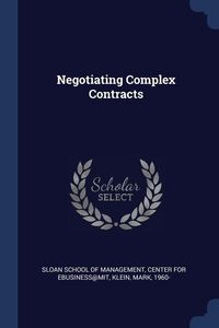 Produktbild: Negotiating Complex Contracts