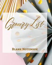 Produktbild: Grocery List - Blank Note - Write It Down - Pastel Rose Pink Gold Yellow Dot Gray Abstract Modern Contemporary Design