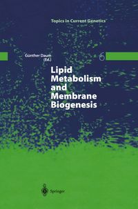Produktbild: Lipid Metabolism and Membrane Biogenesis