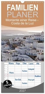 Produktbild: Familienplaner 2027 - Momente einer Reise - Costa de la Luz mit 5 Spalten (Wandkalender, 21 x 45 cm) CALVENDO