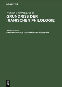 Produktbild: Die Sprache der Osseten