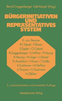 Produktbild: B&uuml;rgerinitiativen und repr&auml;sentatives System
