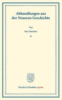 Produktbild: Abhandlungen aus der Neueren Geschichte.
