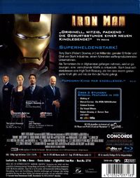Iron Man (Ungeschnittene US-Kino-Version) Blu-ray