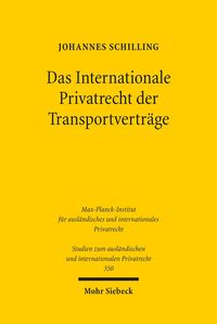 Produktbild: Das Internationale Privatrecht der Transportvertr&auml;ge