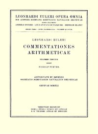 Produktbild: Commentationes algebraicae ad theoriam aequationum pertinentes