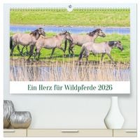 Produktbild: Ein Herz f&uuml;r Wildpferde (hochwertiger Premium Wandkalender 2026 DIN A2 quer), Kunstdruck in Hochglanz