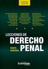 Produktbild: Lecciones de derecho penal: parte general. Tercera edici&oacute;n
