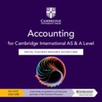 Produktbild: Cambridge International AS & A Level Accounting Digital Teacher's Resource Access Card