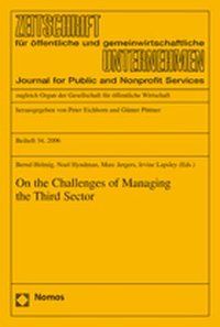 Produktbild: On the Challenges of Managing the Third Sector