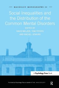 Produktbild: Social Inequalities and the Distribution of the Common Mental Disorders