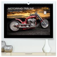 Produktbild: Motorrad-Tr&auml;ume &ndash; Chopper und Custombikes (hochwertiger Premium Wandkalender 2026 DIN A2 quer), Kunstdruck in Hochglanz