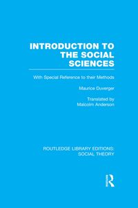 Produktbild: Introduction to the Social Sciences (RLE Social Theory)