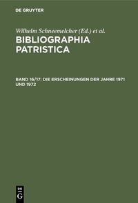 Produktbild: Die Erscheinungen der Jahre 1971 und 1972