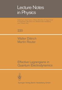 Produktbild: Effective Lagrangians in Quantum Electrodynamics