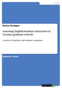 Produktbild: Assessing English-medium instruction in German grammar schools