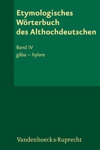 Produktbild: Etymologisches W&ouml;rterbuch des Althochdeutschen, Band 4