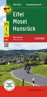 Produktbild: Freytag & berndt Motorradkarte Eifel - Mosel - Hunsr&uuml;ck 1:200.000