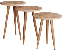 Produktbild: 3-tlg. Beistelltisch Set Rund Barila 52/47/42 cm