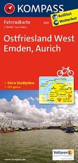 Bild vom Artikel KOMPASS Fahrradkarte 3031 Ostfriesland West, Emden, Aurich 1:70.000 vom Autor Kompass-Karten GmbH