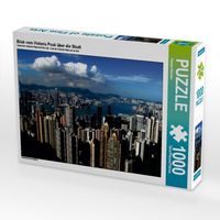 Produktbild: CALVENDO Puzzle Blick vom Victoria Peak &uuml;ber die Stadt | 1000 Teile Lege-Gr&ouml;&szlig;e 64x48cm Foto-Puzzle f&uuml;r gl&uuml;ckliche Stunden