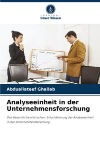 Produktbild: Analyseeinheit in der Unternehmensforschung
