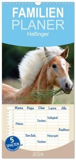 Produktbild: Familienplaner 2026 - Haflinger mit 5 Spalten (Wandkalender, 21 x 45 cm) CALVENDO