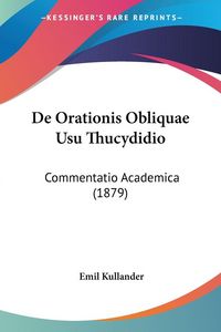 Produktbild: De Orationis Obliquae Usu Thucydidio