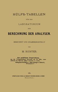 Produktbild: H&uuml;lfs-Tabellen f&uuml;r das Laboratorium zur Berechnung der Analysen