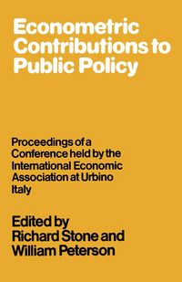 Produktbild: Econometric Contributions to Public Policy