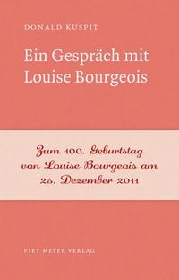 Produktbild: Ein Gespr&auml;ch mit Louise Bourgeois