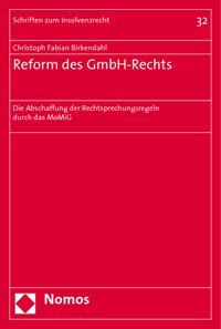 Produktbild: Reform des GmbH-Rechts