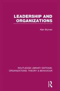 Produktbild: Leadership and Organizations (RLE: Organizations)
