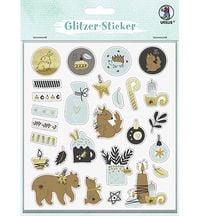Produktbild: URSUS Dekorationsartikel Glitzer-Sticker, Winter